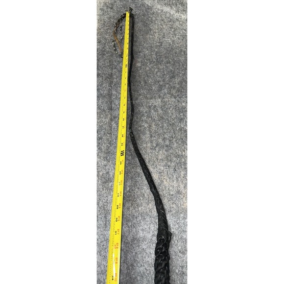 Braided Black‎ Leather Bull Whip -READ (53) - Picture 5 of 6